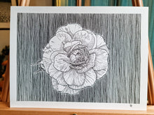 Load image into Gallery viewer, ORIGINAL Artwork Rose Ink Drawing