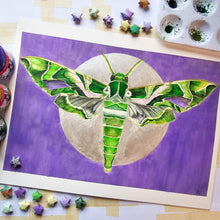 Load image into Gallery viewer, Original Painting of the Oleander hawk-moth
